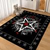 Dark Occult Pentagram Ritual Theme Indoor Rug Allseason Carpet For Bedroom Study Home Decor Halloween Gift