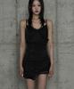 ETRE AU SOMMET Double Layer Lace Back Corset Slip (Black)
