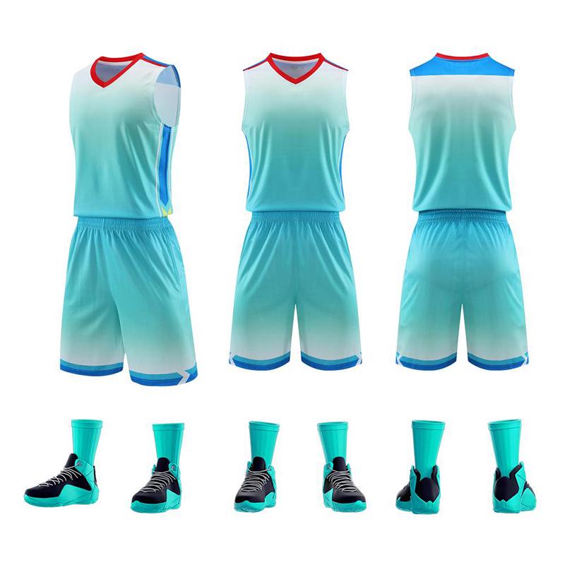 Customizable Men's and Women's Breathable Basketball Training Camp Jersey & Shorts Set