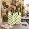 Cute Christmas Tree Print Tote Bag Large Capacity Casual Portable Daily Carry Shoulder Bag for Holiday Outdoor Use