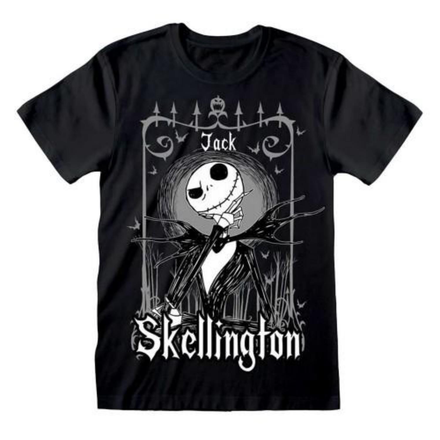 

Nightmare Before Christmas Unisex Adult Jack Skellington Frame T-Shirt S чёрный