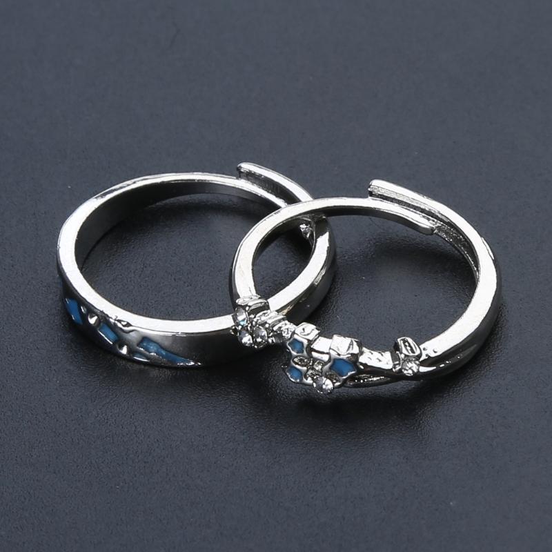 Luxurious Star Finger Rings Stackable Couple Rings Ornament Fashionable Jewelry Elegant Ornaments Minimalist Accessory