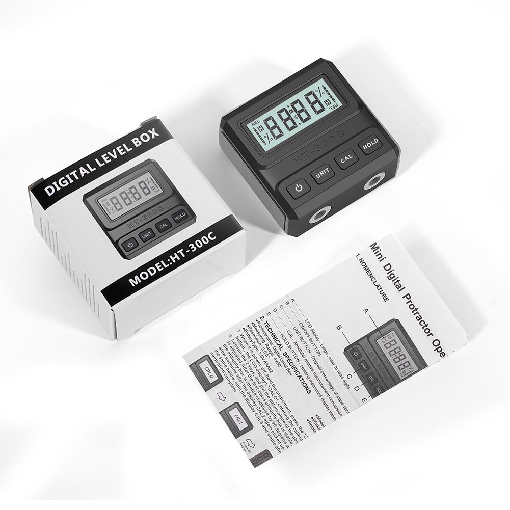 

Новый цифровой угломер-инклинометр 4x90°, уровень, угломер, магнитный угломер, ЖК-дисплей с магнитным креплением чёрный