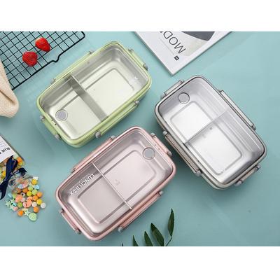 Mehrschichtiger, isolierter Lunch-Bento-Box-Lebensmittelbehälter aus Edelstahl