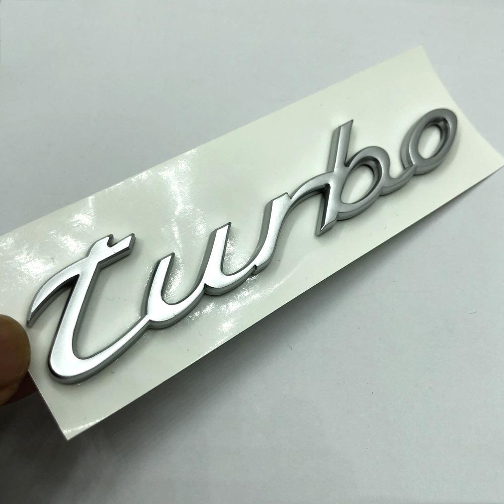 1Pc 3D Turbo 4 S Logo Car Emblem Accessories for Panamera Cayman Boxster Cayenne Macan