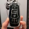 TPU Shell Fob Holder Keychain For Ford Fusion Mondeo Mustang F 150 Explorer Edge 2015 2016 2017 2018 Car Remote Key Case Cover