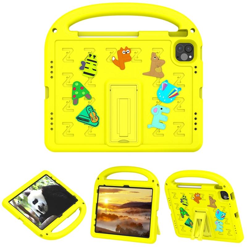 Étui antichoc en EVA pour tablette pour enfants Pour iPad 10e A16 Air 5 4 10.9 10.2 9e 8e 7e génération Pro 11 Air 9.7 Mini 6 Housse For iPAD A16 jaune