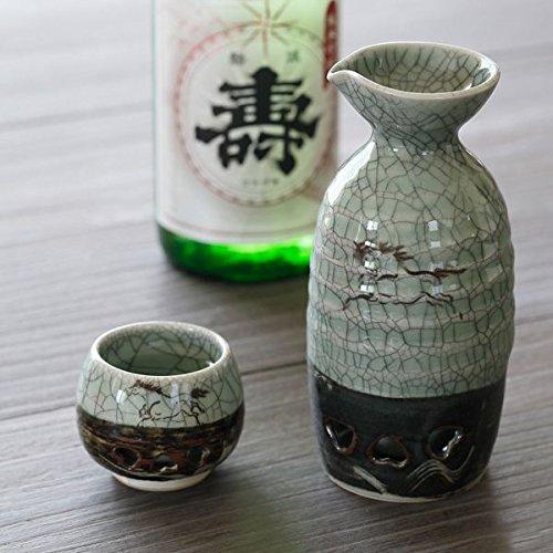 Ohori Soma ware Matsunaga kiln double sake bottle SOMA020301 (two cups)