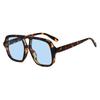 Vintage Classic Designer Double Bridge Square Sunglasses UV400 Big Frame Shades for Women Men Luxury Brand