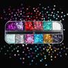 3D Butterfly Nail Glitter Flakes Holographic Iridescent Sequins 1 Set for Summer Beach Themed Nail Art Design