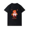 Herre Premium bomull Harajuku T-skjorte Evangelion Asuka Plakat Anime skjorte print T-skjorter Funny Style rundhals bomull T-skjorte Uformelle T-skjorter