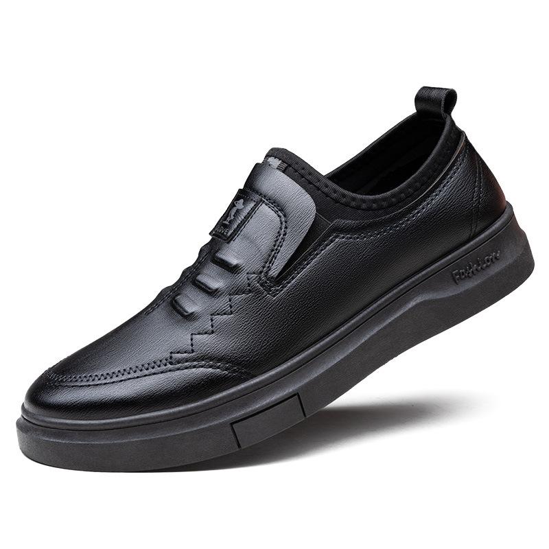 

Leather shoes men s casual summer 2025 new men s British business leather shoes fashion breathable soft leather men s leather shoes 44