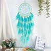 Colorful Feather Dream Catcher, Cheerful Wind Chime for Living Room & Bedroom, Handmade Creative Gift, Boho Wall Decor