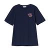 Women's Summer Plus Size Cotton T-Shirt - Loose Fit, Tummy Control, Half-Sleeve