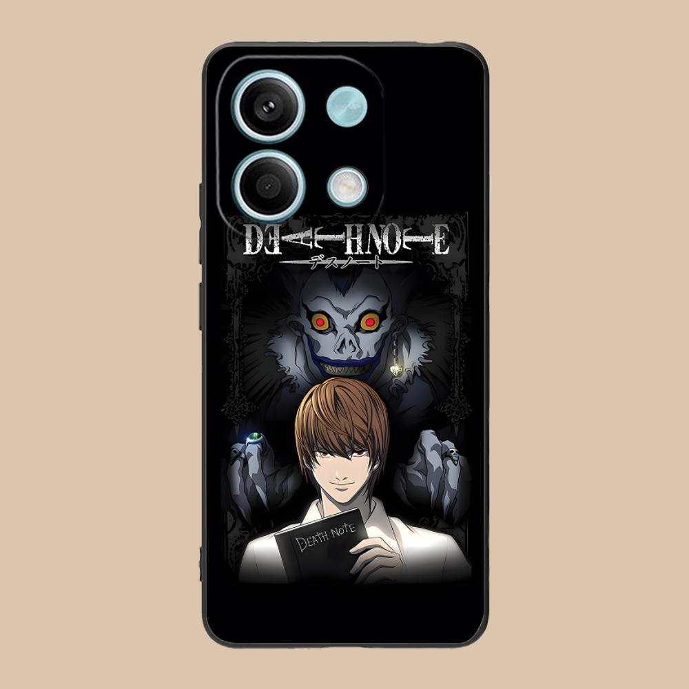Death Note Kira Light Mobile Phone Case for POCO M7 M6 M5 M4 M3 X7 X6 X5 X4 X3 Pro GT 5G Colorful Printing Cover Cover Luxury