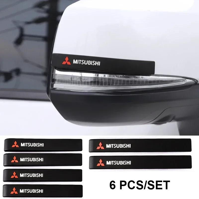 6PCS Car Door Edge Protector Strip Car Exterior Stickers Car Accessories for Mitsubishi Outlander 3 Lancer EX ASX Pajero