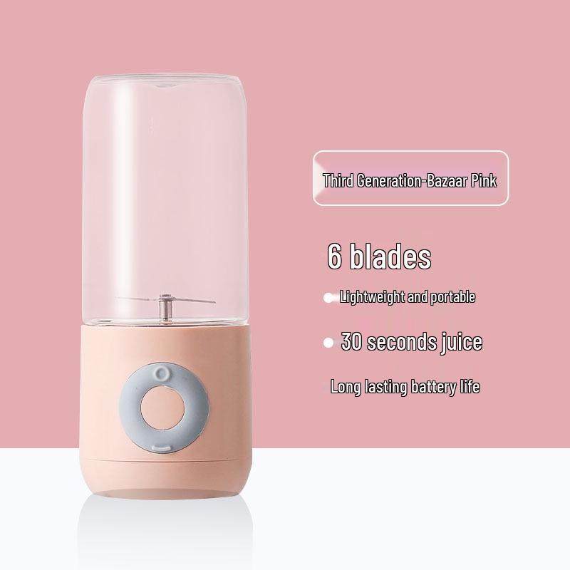 Rechargeable Portable Juicer Cup with Straw, Large Capacity for Fruit & Ice Crushing, Perfect Gift