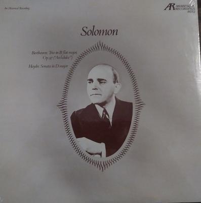 LP Record SOLOMON - Plays Beethoven's Archduke Trio 8032 Arabesque Recor US Classical Used