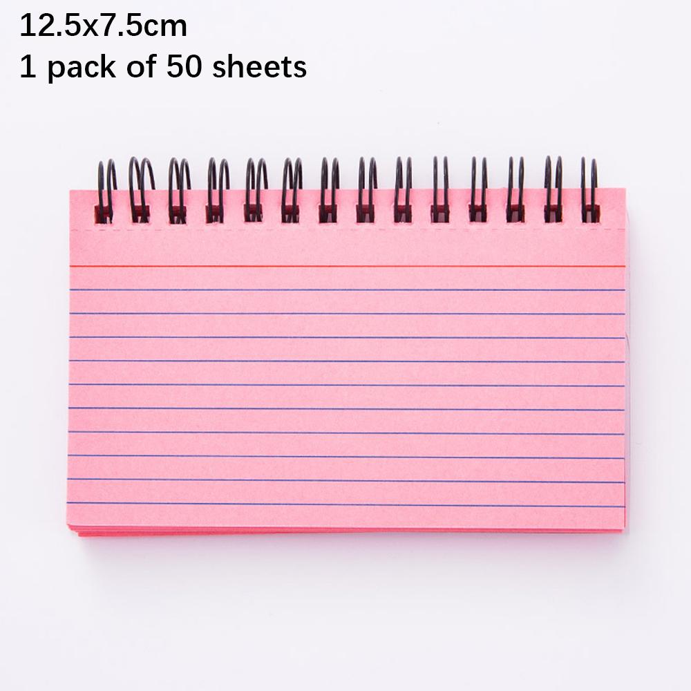 Index Cards with Ring 3x5 Inches 50-250 Sheets Notecards Spiral Flash Cards for Studying Nursing School Office Taking to Do List
