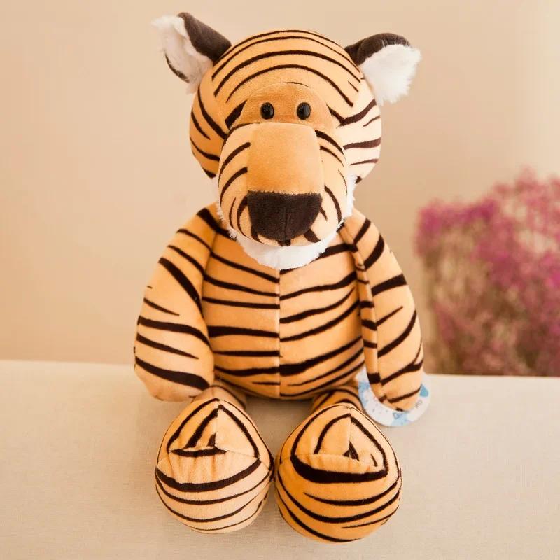25CM Kawaii Animais da Selva Pelúcia Animais da Floresta Pelúcia Cachorro Zebra Elefante Leão Raposa Girafa Brinquedos Infantis Boneca Presente de Aniversário
