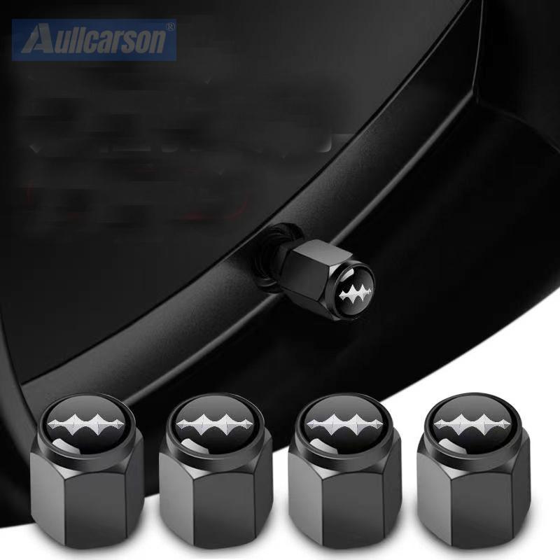 For BYD Formula Leopard 5 Titanium 3 Leopard 8 Metal Black Car Wheel Tire Air Valve Caps Stem Cover With Brand Accessories