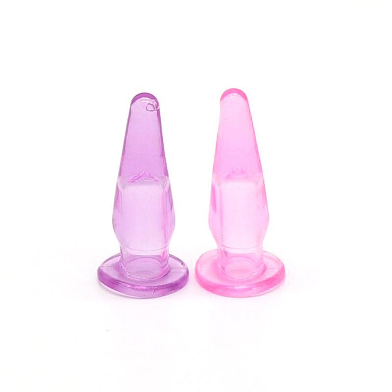 Soft Jelly Finger Anal Plug Mini Bullet Butt Plug Clitoris Stimulator Anal Sex Toys for Woman Adult Sex