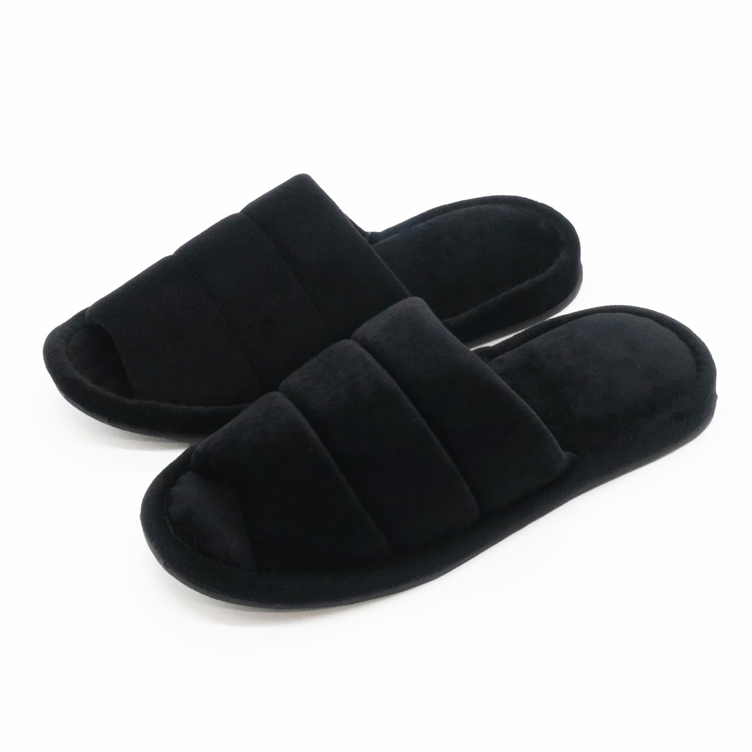 

Okumura Slippers Pokopoko Quilt L Size Black AAAM7103BK