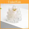 Water Crystal Decorative Figurine With Crown Nine Tails Fox For Modern Desk Display