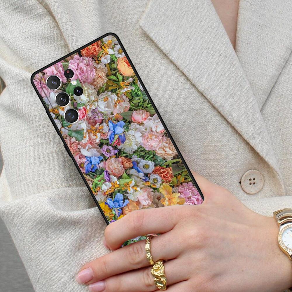 Various Flowers Cell Phone Case for Samsung Galaxy S26 Ultra S25 S24 S23 S22 S21 S20 Note10 Cover
