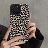 Creative Leopard Cow Silicone Leather Case For iPhone 16 15 14 13 17 Pro Max Air 11 12 Mini Soft Shockproof Cover