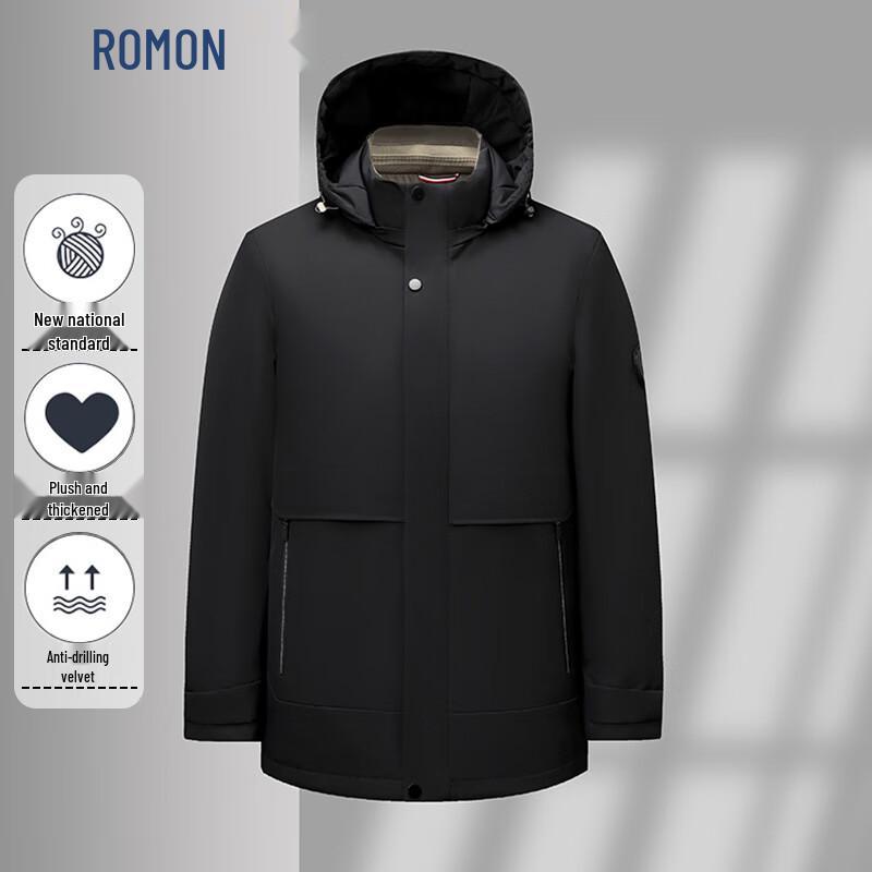 Romon Men's Hooded Winter Jacket