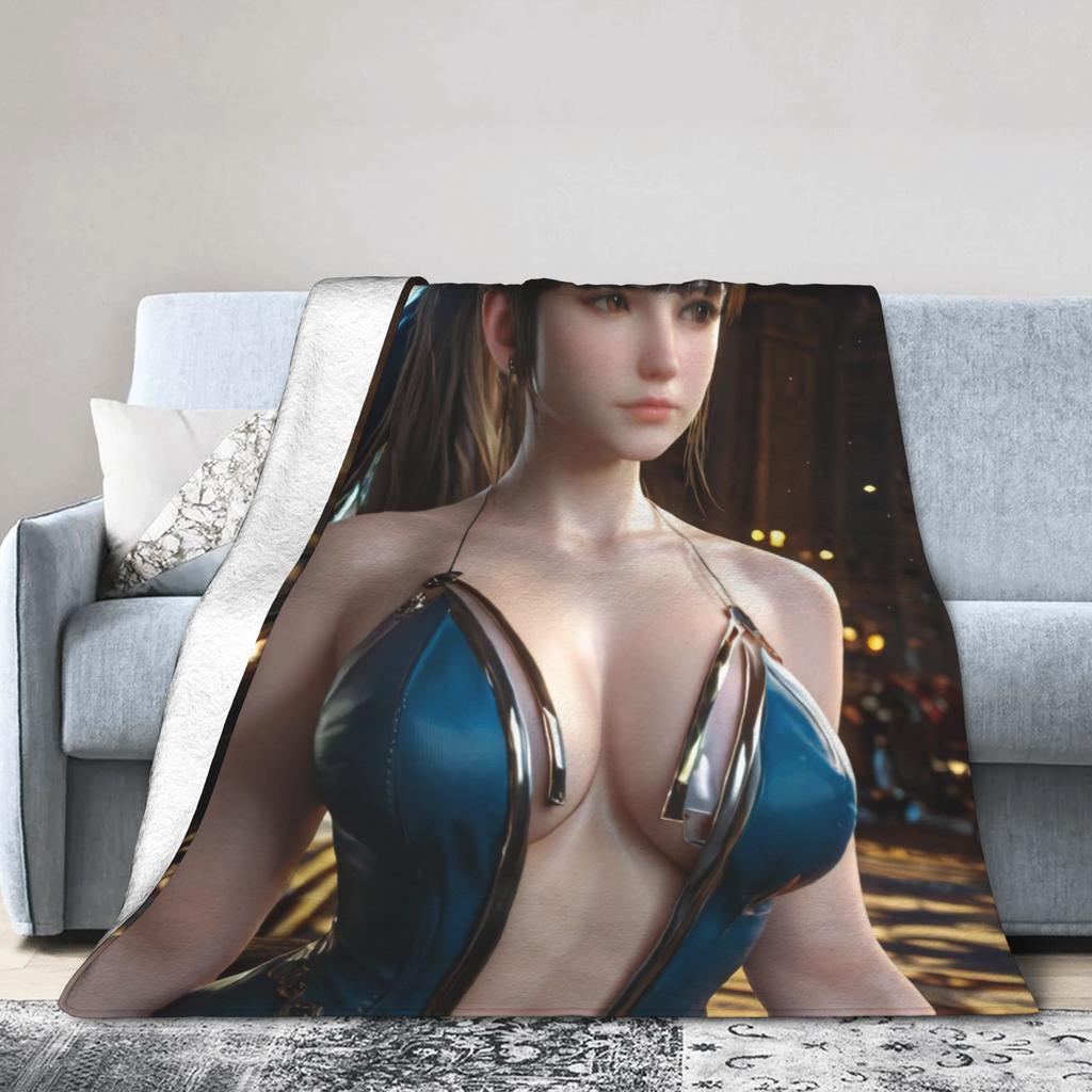 Stellar Blade EVE Flannel printed blanket suitable for all seasons suitable for living room office sofa and travel 180x250CM