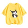 2026 Summer Womens Tshirt Cute Modern Black Rice Printed Pure Cotton Round Neck Womens Tshirt Casual Y2K Trendy Top