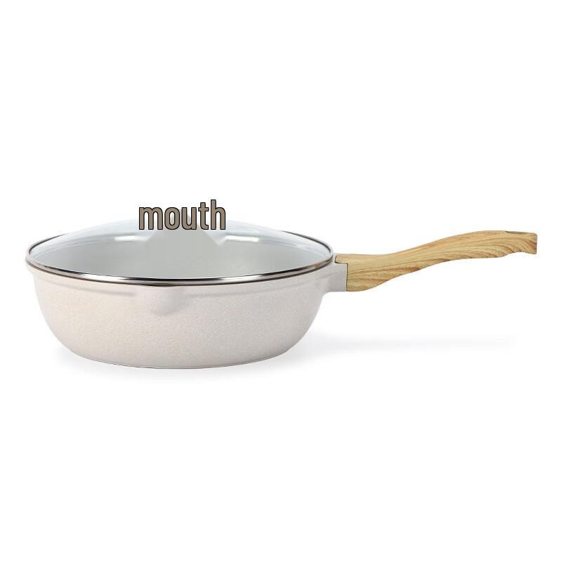 Zhishi 28cm Maifan Stone Non-stick Stir-fry Pan
