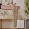 3m X 3m Colorful Silver Glitter Tassel String Curtain, Extra Dense Hanging Room Divider Curtain for Wedding Living Room Entryway