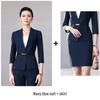 2026 Women's Professional Suit Set with Seven-Sleeve Jacket & Skirt for Beauty Salon