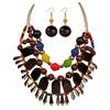 Bohemian Unisex Style Beaded Jewelry Set With Alloy Pendant And Drop Shapes For Summer Wardrobe