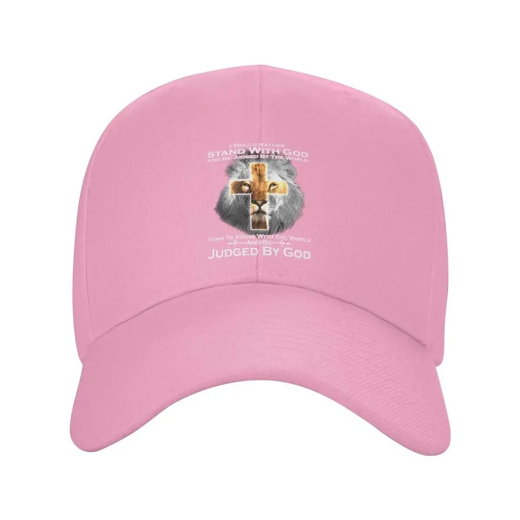 New Custom Punk I Rather Stand With God And Be Judge By The World Baseball Cap Women Unisex Breathable Dad Hat Sports Snapback Hats