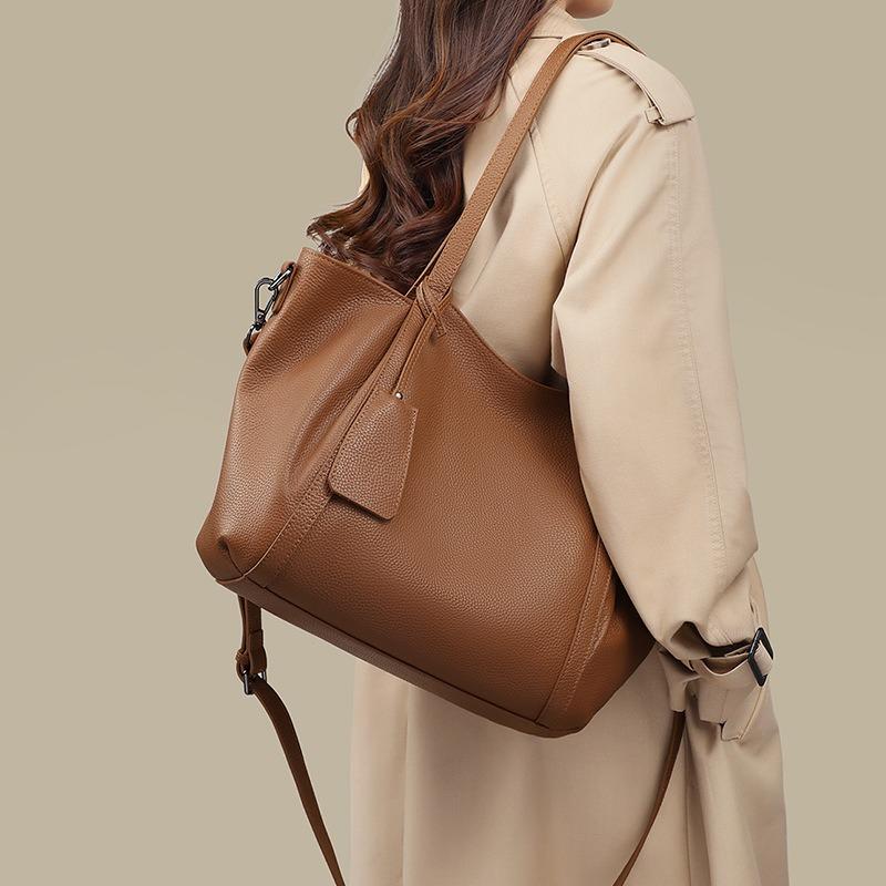 Tote bag women's new women's bag autumn and winter leather shoulder bag large capacity fashion commuter armpit bag