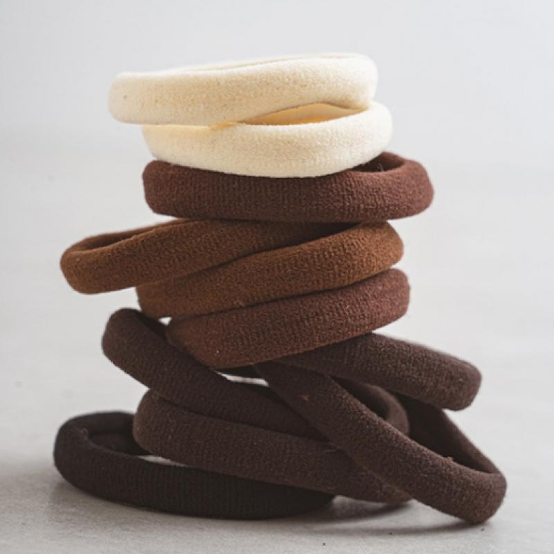 Daiso Chubby Hair Tie 10 Pack Blend