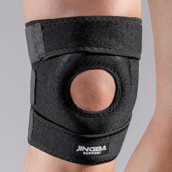 1Pc Knie Stabilisator Elastische Atmungsaktive Schwarz Einstellbare Kompression Knie Unterstützung Klammer für Training