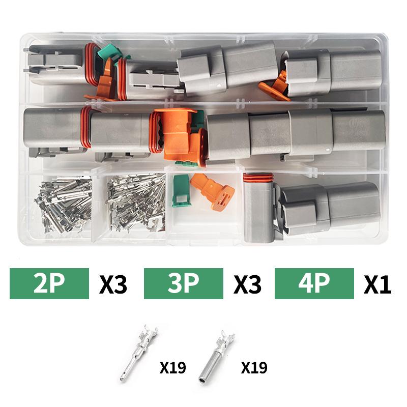 1/5/10 Sets DT 2P/3P/4P/6P/8P 22-16AWG Waterproof Deutsch Connector deutch connectors Plug Kit DT06-2S DT04-2P DT04-3P