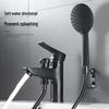 HUANGCHAO Black Brass Basin Mixer Faucet with Handheld Shower