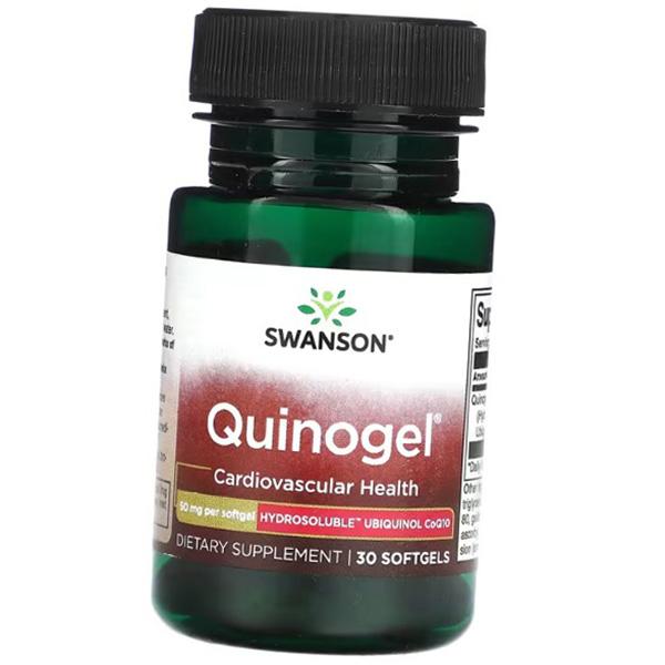 

Ubiquinol, Quinogel 50, Swanson 30 gelcaps (70280060) 30softgels