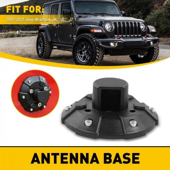

Car Antenna Base Cover Trim for Decor Jeep Wrangler JL JK JT 07-20 Carbon Fiber