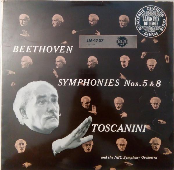 

LP Record LUDWIG VAN BEETHOVEN ARTURO TOSCA Symphonies Nos. 5 8 LM1757 RCA Germany Classical Used