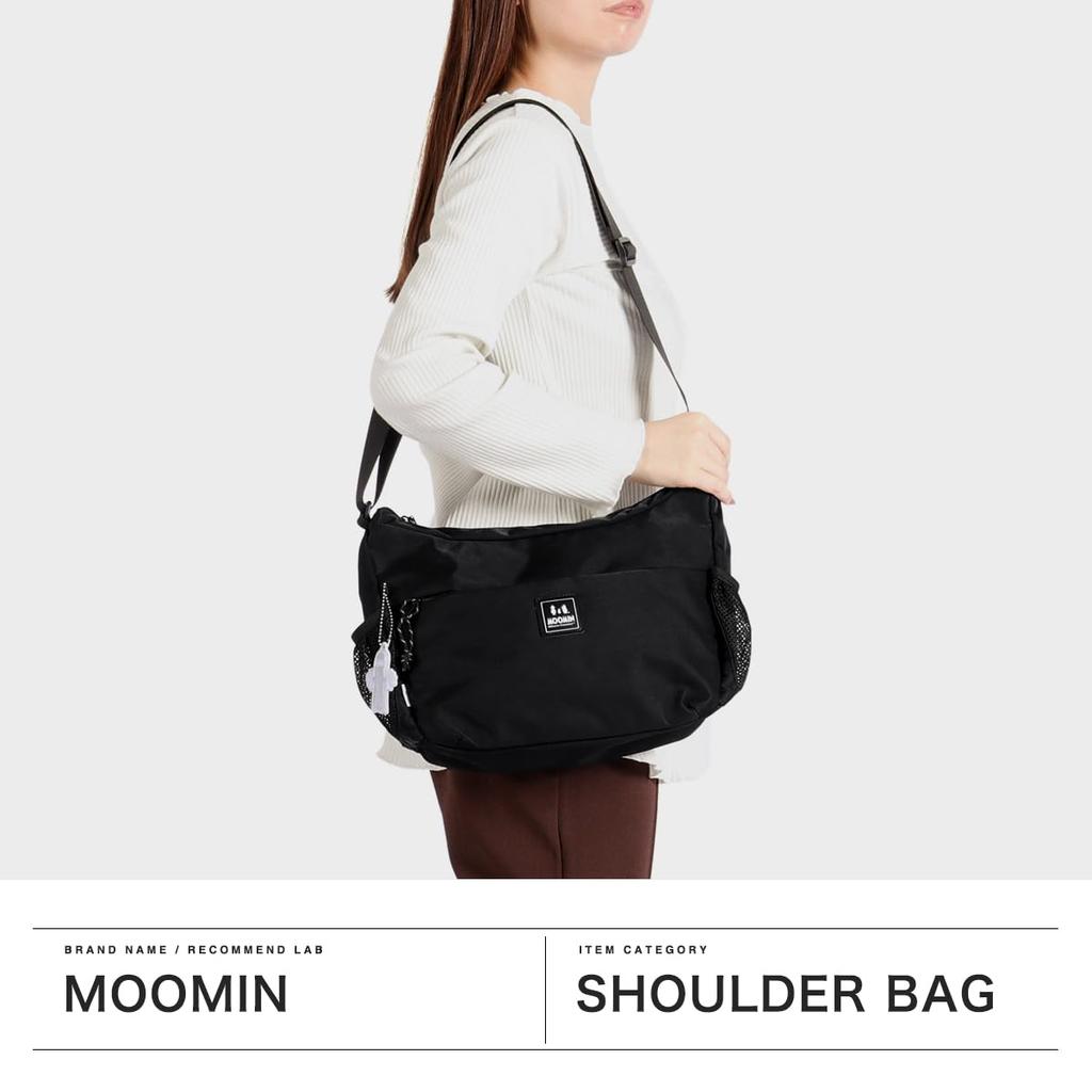 Moomin Shoulder Bag, 4L, RMNL-03, Black