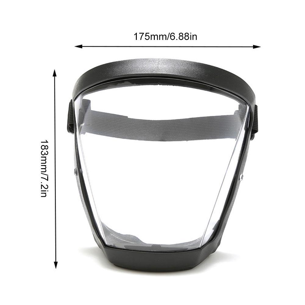 Full Face Shield Work Protection Mask Transparent Protective Head Cover Anti-fog Glasses Screen Oil-splash Kitchen Safety Mask