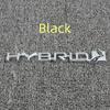 3D Metal HYBRID Logo Rear Emblem Decal Rear Trunk Side Fender Badge Sticker for Prius Rav4 Ranger Golf