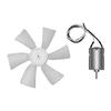 RV Vent Fan Blade Motor Set Replacement for Heng S 6 Inch White RV Exhaust Ventilation Fan Blade with D Shaft Motor